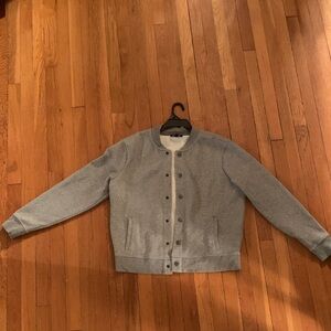 Express Heather Gray Snap Jacket